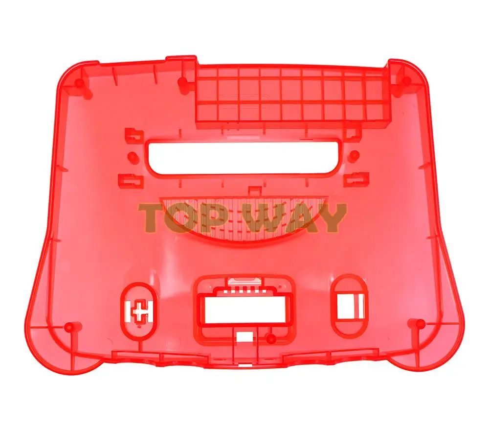 1 مجموعة استبدال البلاستيك الإسكان شل شفافة حالة متوافق مع نينتندو N64 ريترو لعبة فيديو وحدة التحكم صندوق شفاف