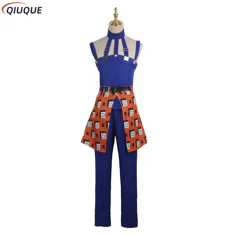Anime JOJO JoJo's Bizarre Adventure Ghirga Narancia Cosplay disfraz peluca traje Unisex vestido uniforme traje de Halloween