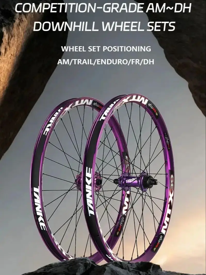 AliExpress TANKE MTB Wheelset 26 inch Disc Brake MTB single-speed DJ AM Enduro DH Wheelset Hub MTX33/39 aluminum alloy Mountain wheel set