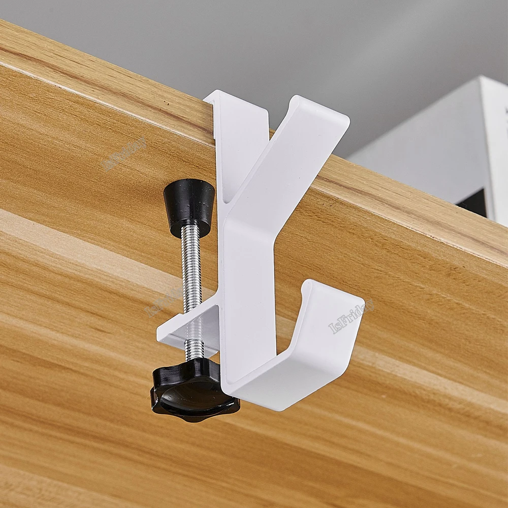 1 pz regolabile Desk Edge Hook Gaming Headset Desk Hanger zaino Storage Hanging Hook Holder senza perforazione Home Office Organizer