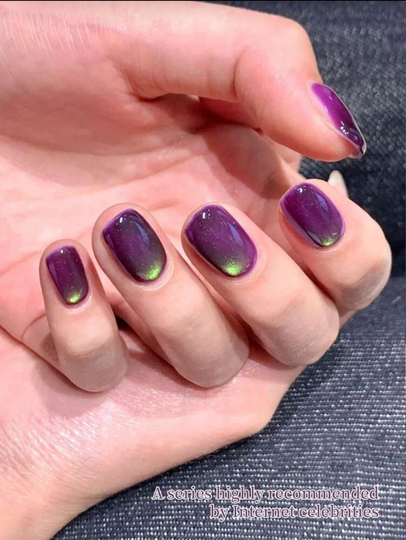 Esmalte de Uñas en Gel Ojo de  - Resin Art Purple reseña y precio