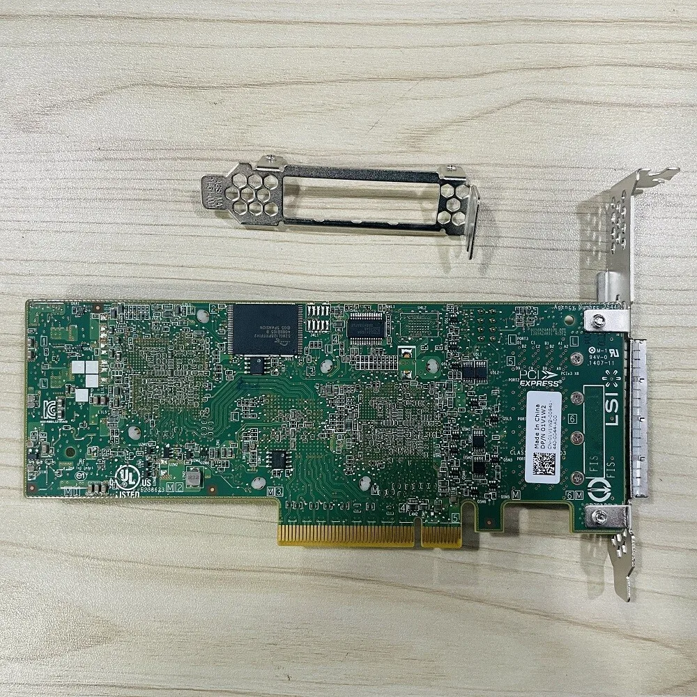 Obrázek 4: LSI 9206-16E PCI-E 3.0 x8 HBA ho mód w/both závorkách SAS2308 ZFS UNRAID FREENAS
