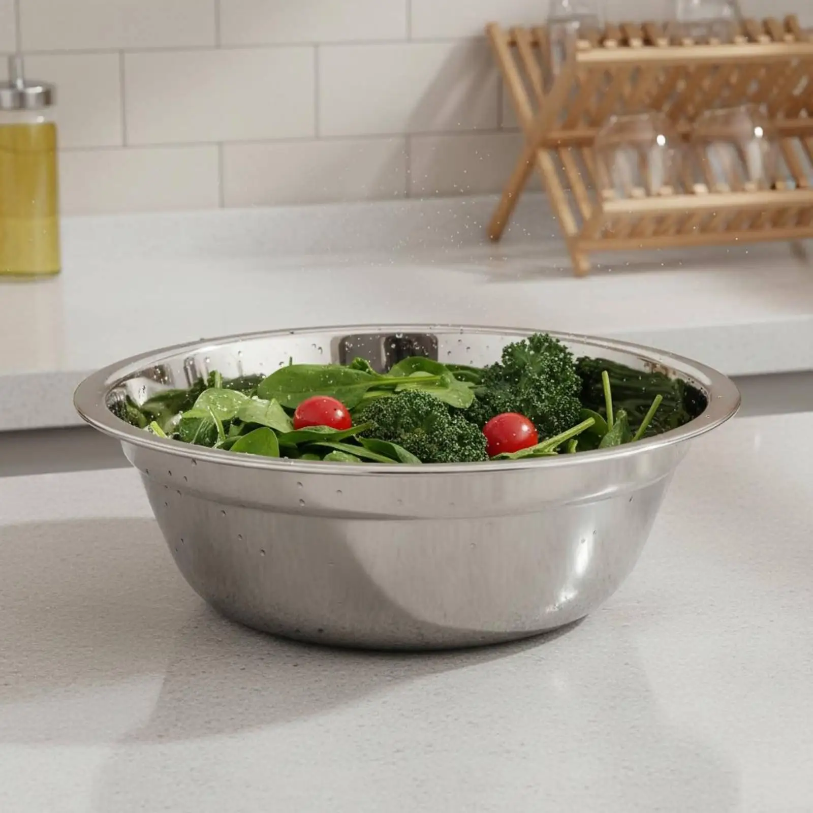 Thicken Stainless Steel Soup Bowl Oxidation Resistant Mixing Basin for Kitchen Wash Basin Use