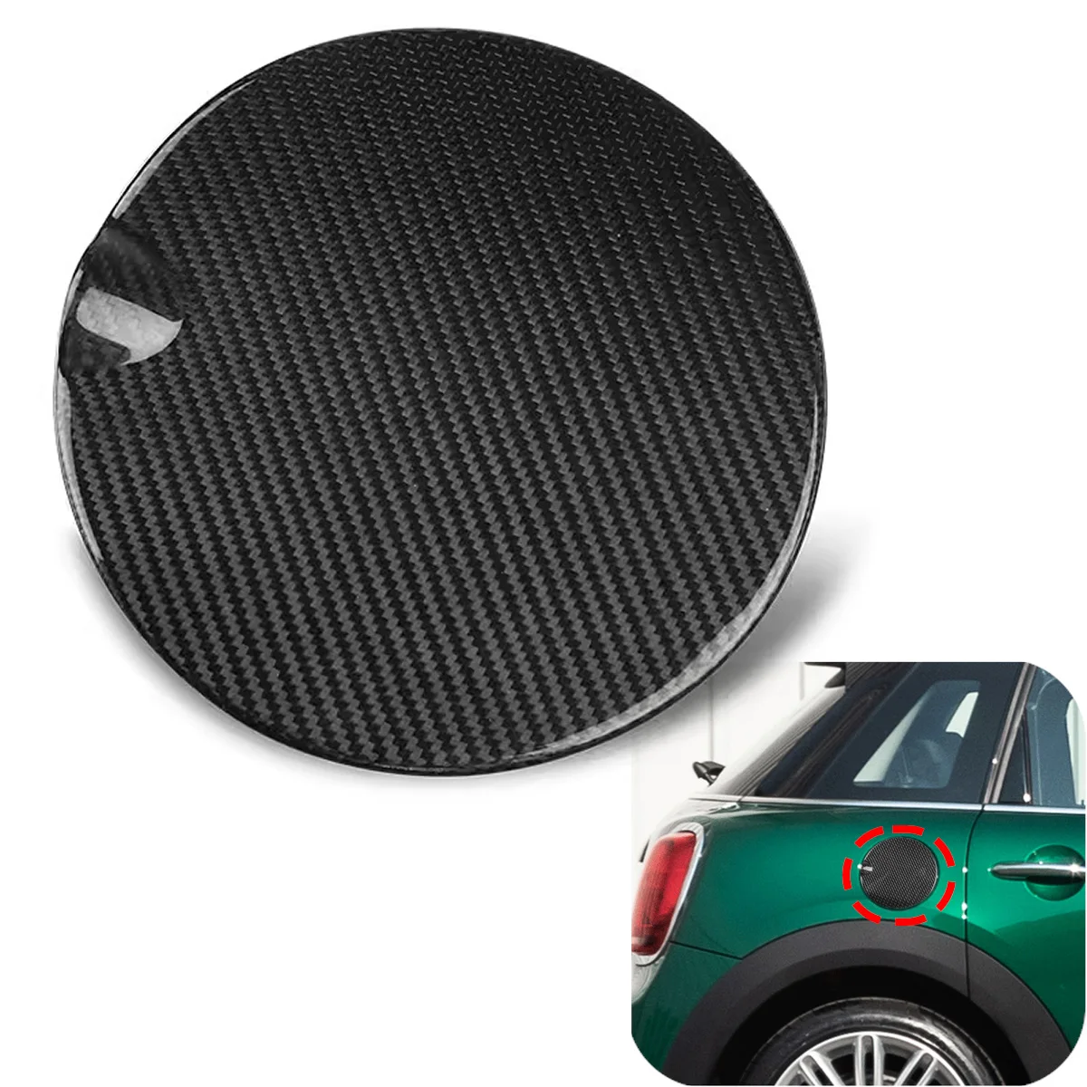 Carbon Fiber Fuel Gas oil Cap for mini cooper F55 F56 F57 hardtop hatch  cabrio