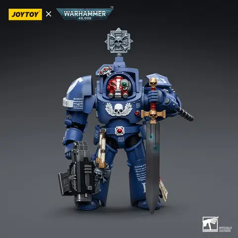 JOYTOY Warhammer 1/18 액션 피규어 Ultramarines 터미네이터 상사 Terconon 모델 장난감 소년 선물 3.75 인치