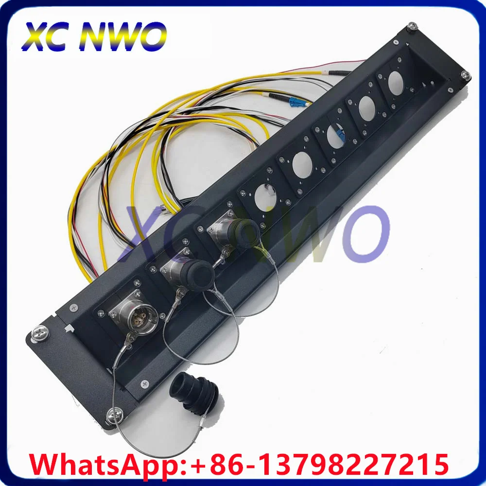 19Inch8Hole 8Port Patch Panel For 3K 93C FXW-3KGP 3KGS(EDW) Fixed Socket/FXW 3KGP Fixed Plug To LCUPC 30cm Connector Assemblies