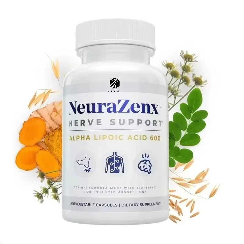 

Нейропативная и невропателогическая поддержка, содержащая альфа, липоичная кислота, фосфат, фосфат, L-карнитин и куркума.