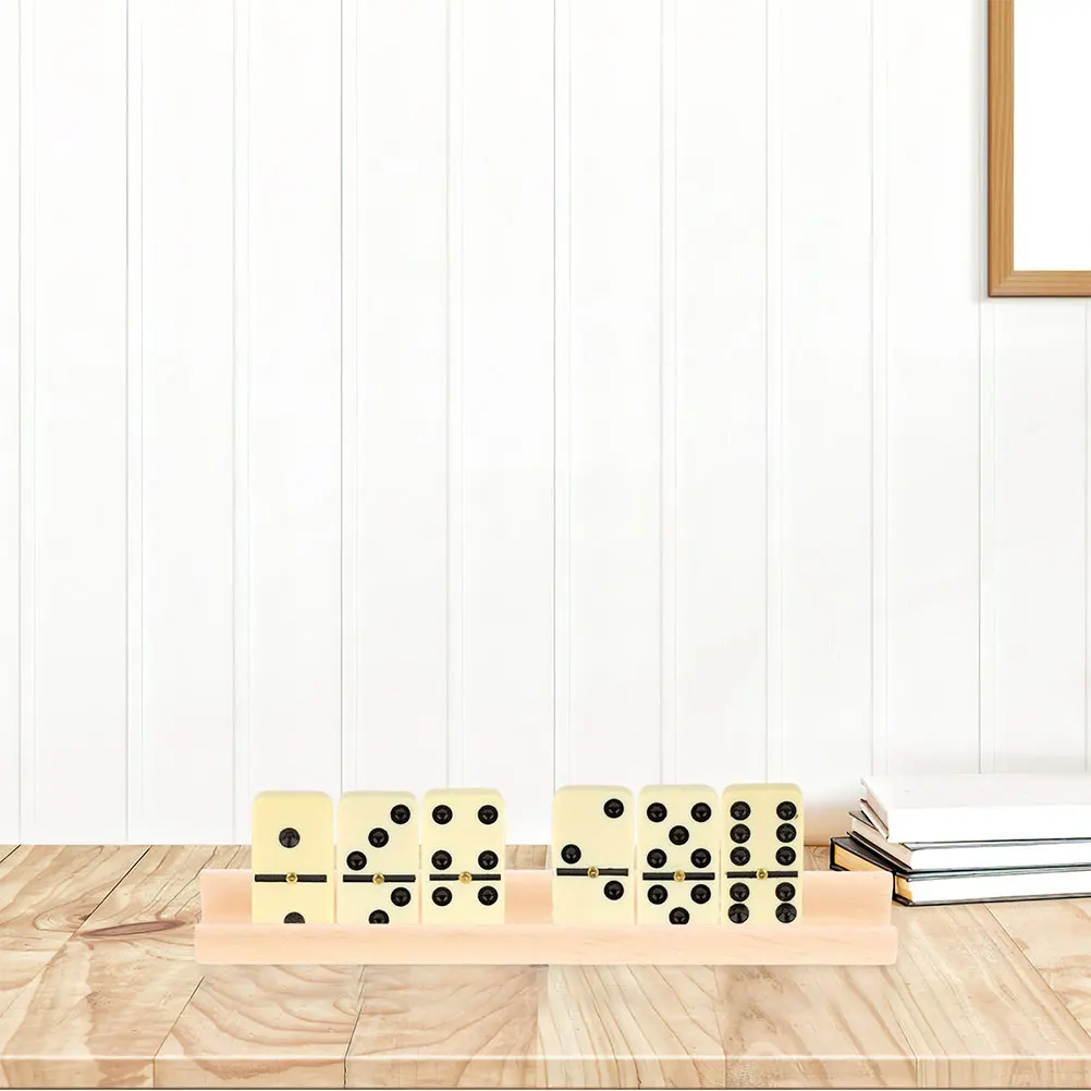 10 قطعة الحلي الخشبية سطح المكتب الدومينو رفوف الملحقات صينية Diy بها بنفسك صواني أصحاب التبعي