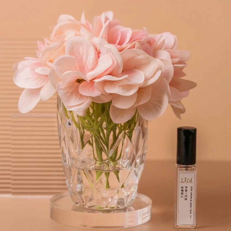 Artificial Hydrangea Silk Flower with 10ML Essential Oil for Wedding Centerpieces Bouquets DIY Floral Decor Home Decoration