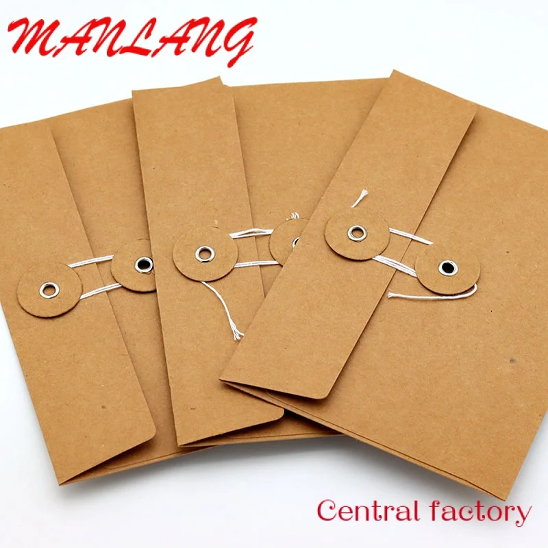 CustomKraft Paper Envelopes Packaging Hot Stamping Foil Logo Custom Tickets Receipt File Folders Document Bags