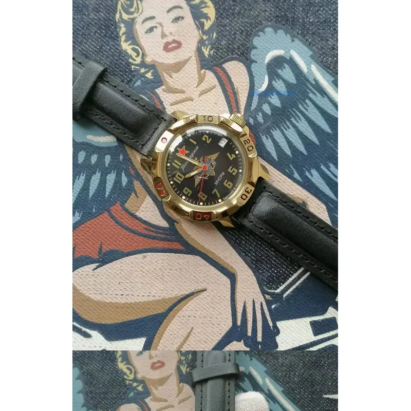 Brand new2025NEW Russian VOSTOK Emergency Affairs Department Commander Mechanical Men'S Watch Waterproof Night Light