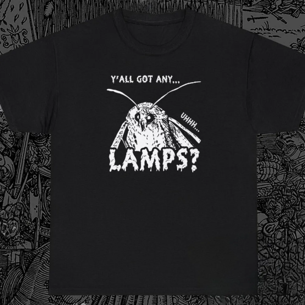 Y'all Got Any Lamps Shirt Funny Moth Famous Meme Mothman