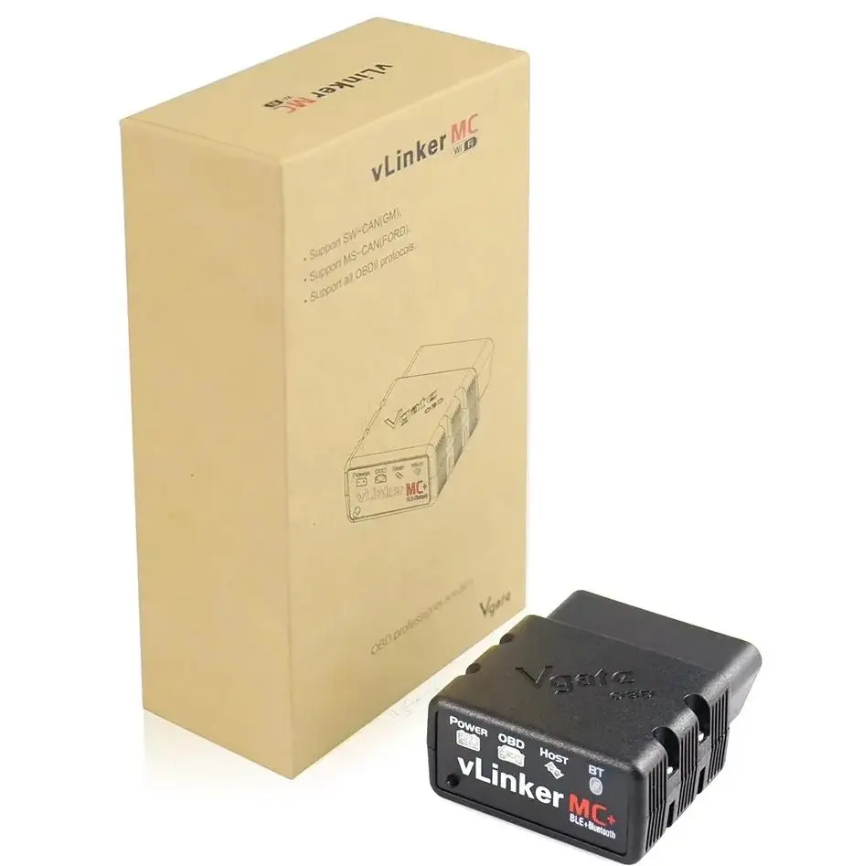 Vgate VLinker MC Plus Bluetooth 4.0 OBD2 Scanner ELM327 V2.2 Wireless Car Diagnostic Tool for iOS Android Windows