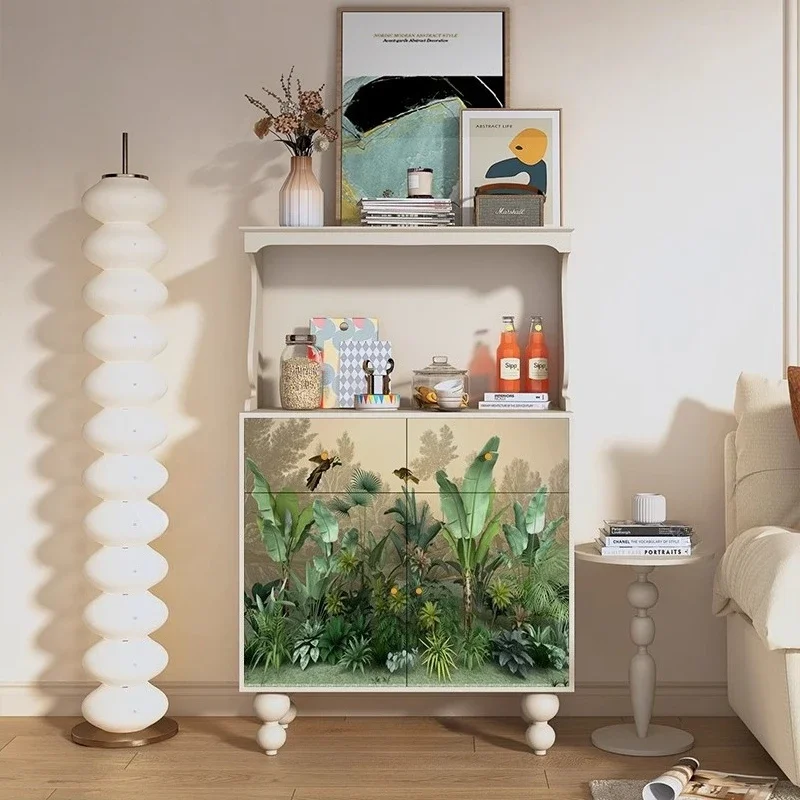 

Storage storage, dining side cabinet, solid wood small apartment, coffee and tea cabinet, living room decoration cabinet