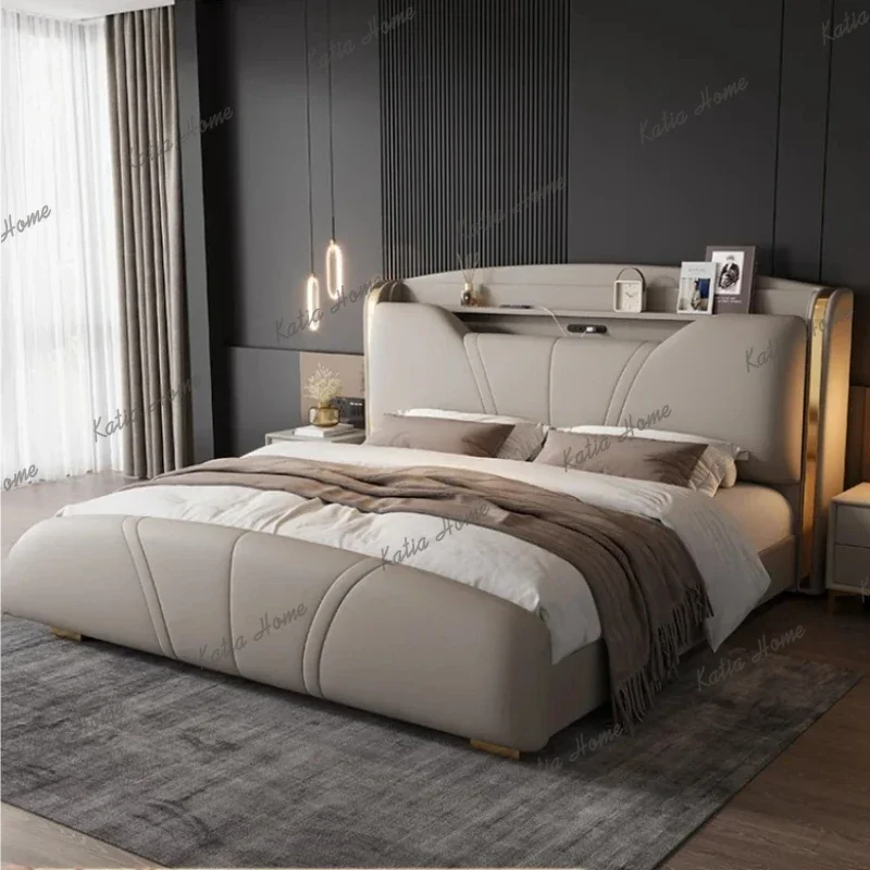 Best Sellers European Wooden Double Bed Pretty Unique King Size Frame Double Bed Luxury Modern Hotel Letto Matrimoniale Bedroom