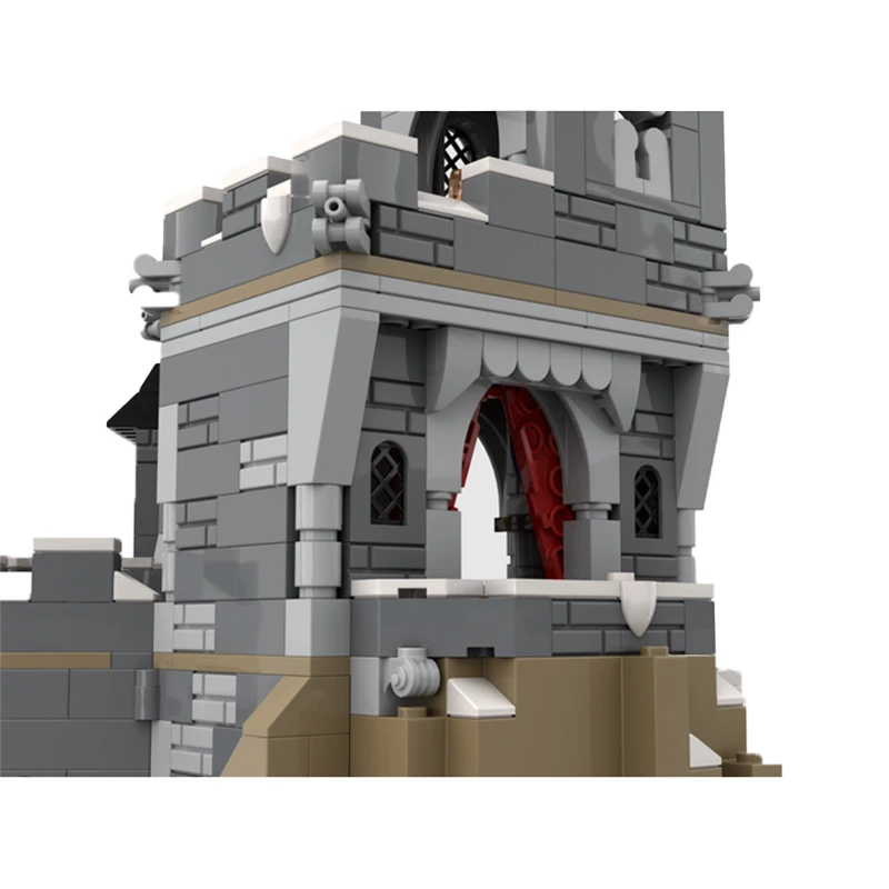 Famosa vista de rua arquitetura modelo cabana casa beco medieval moc- 139872   Bloco de construção DIY coleção tijolo brinquedos de aniversário infantil