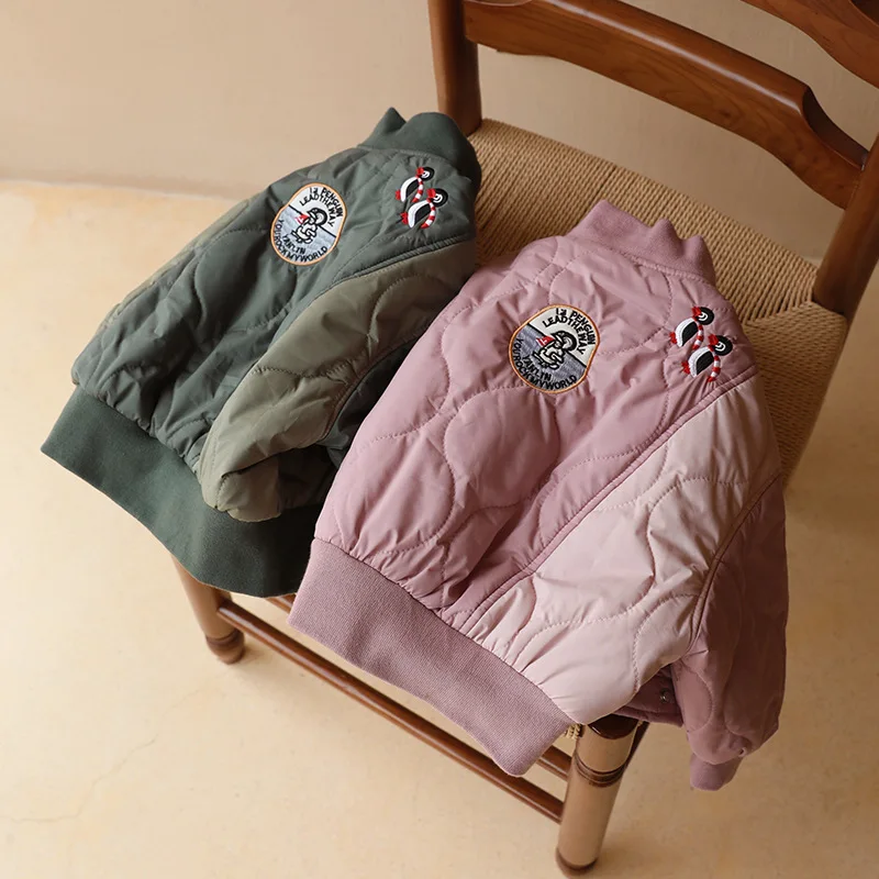 

Children's new baseball jacket, men's and women's Korean embroidered cotton jacket, children's down jacket, jacket