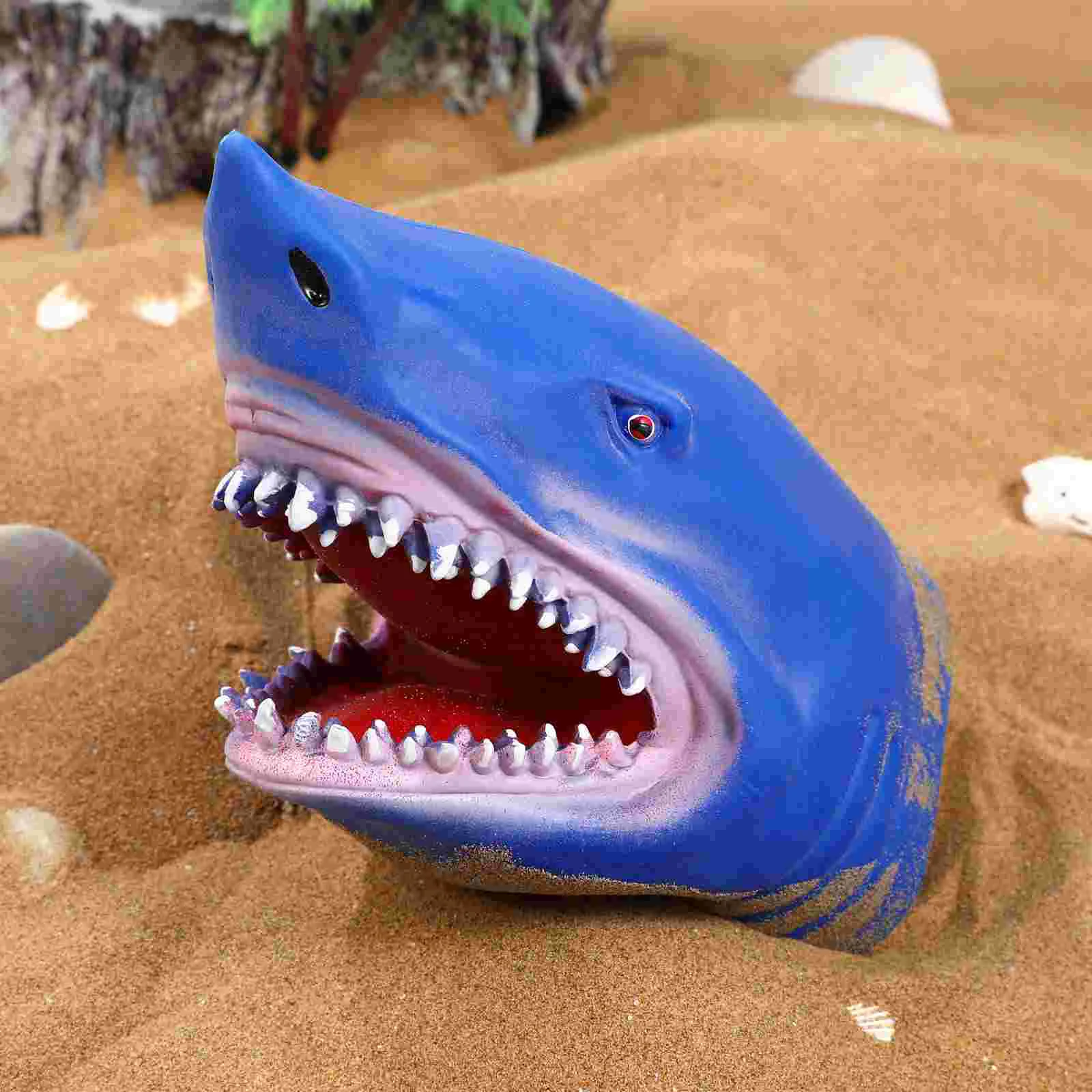 Hand Puppet Glove Elastic Shark Toy Puppets Gift Children's Toys Animals Storytelling