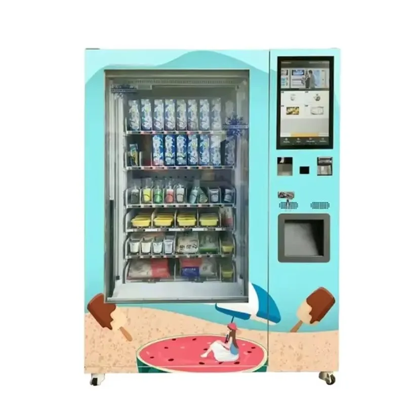 Automatic Combo Vending Machine for Drinks, Snacks, Water, Frozen Food & Ice Cream
