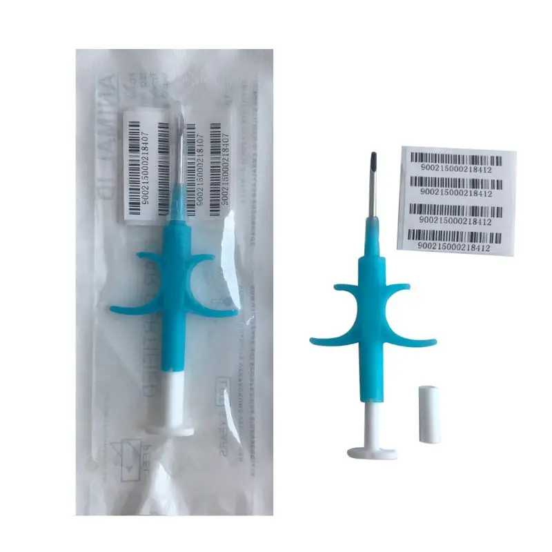 KX4B 6 saco/conjunto identificação seringa identificação implantável animal com chip certificado identidade