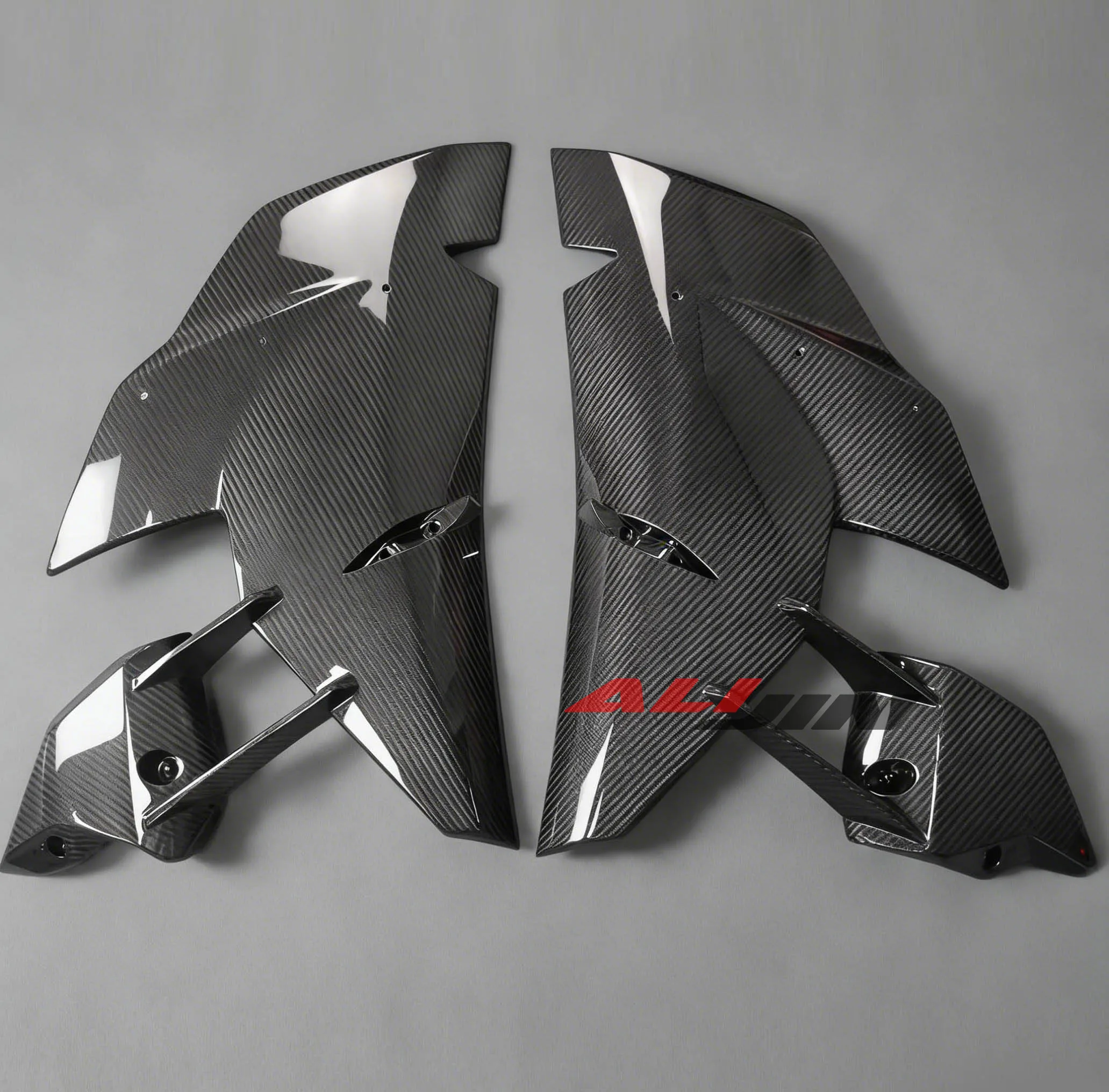 

100% Dry Real Carbon Fiber Fairings For Kawasaki NINJA H2 H2R 2015-2013 Motorcycle Side Fairing Cowling Batwing Panels