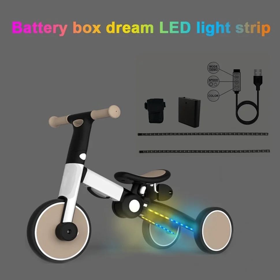 شريط إضاءة LED للدراجات البخارية، مجموعة إضاءة زخرفية تعمل بالبطارية، غير متضمنة، مقاومة للماء، سهلة التركيب #6