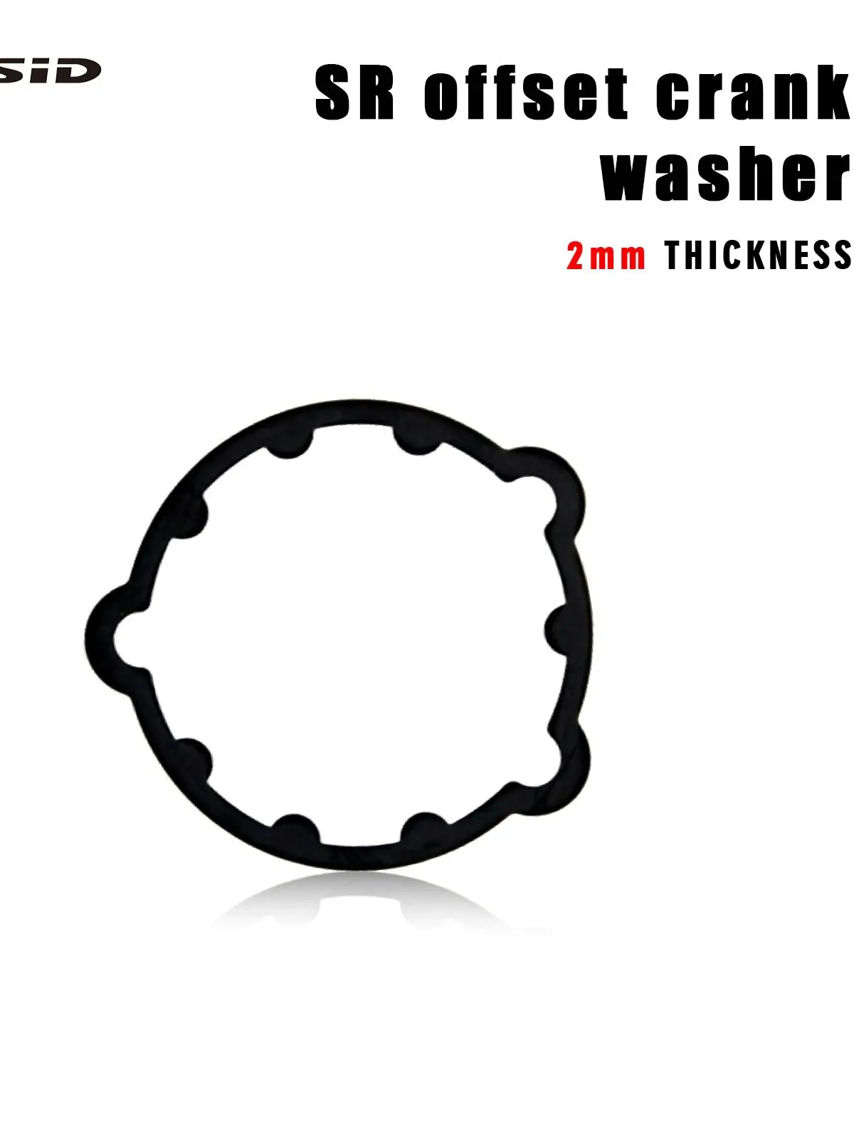 AliExpress EVOSID Ultralight MTB Bike Crankset Offset Washer 2mm For SRAM Gx xx1 Eagle Offset Crank Washer Road Bike Chainwheel Spacers