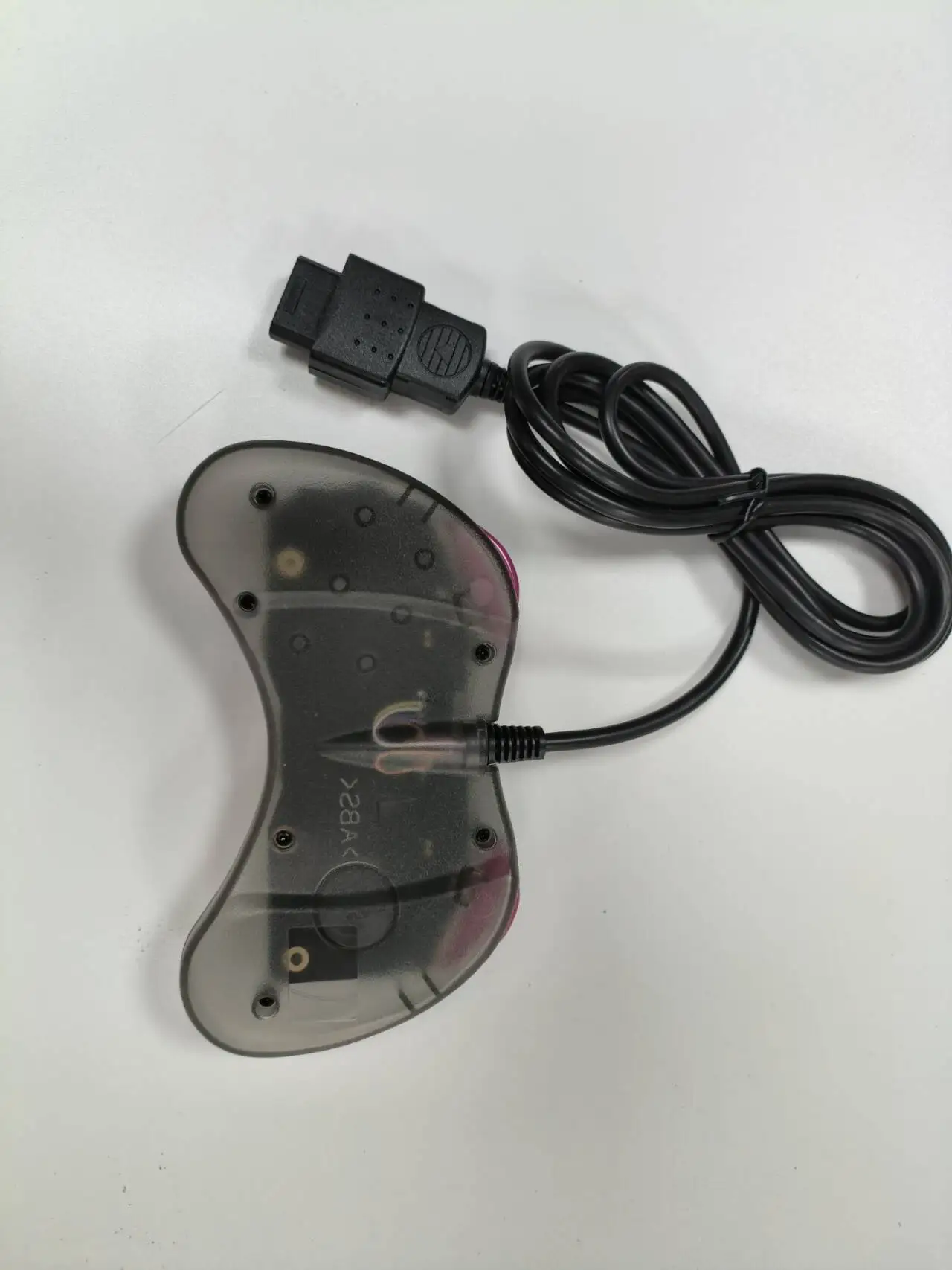 Transparent   Black  Wired Game controller for SEGA Saturn SS console