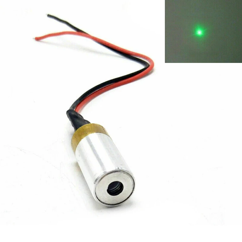 Industrial Lab 532nm 30mW Green Laser Diode Module Focus Dot Light 3-5V Driver