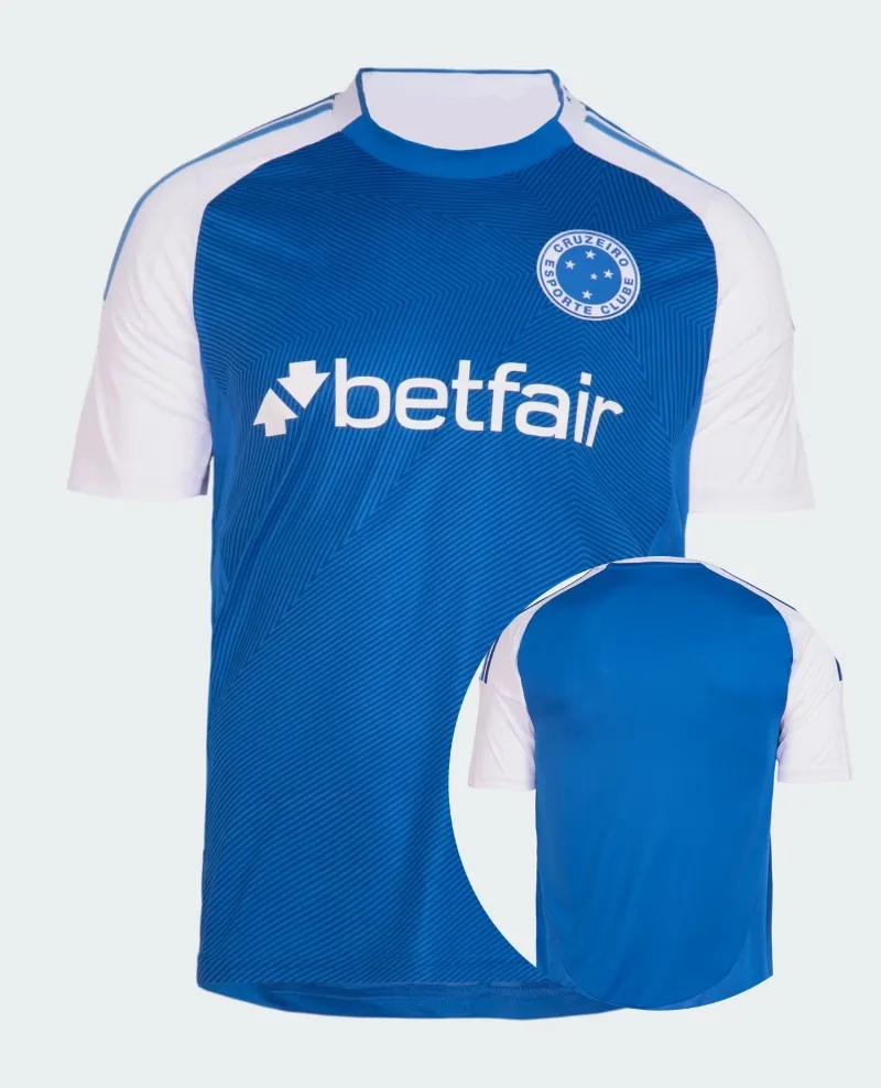 

2025 Hot Selling Cruzeiro EC Quick Drying Football Jersey Men's Clothing Printed Jersey Fashion Casual Breathable Sports Shirt