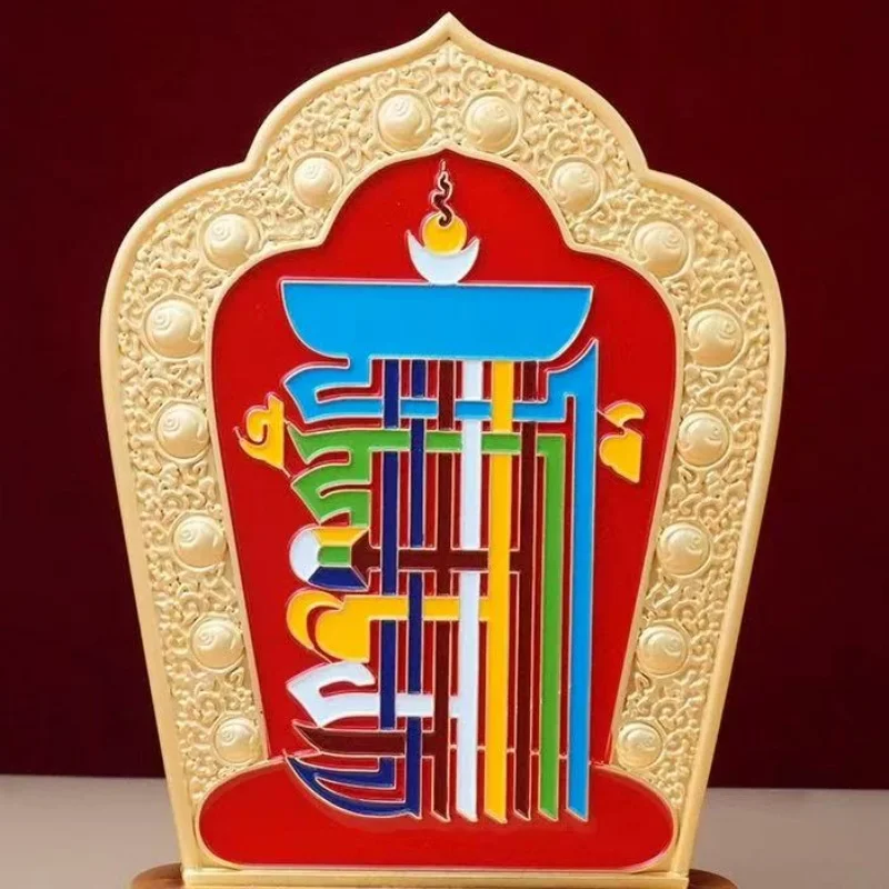 Tibetan Wenshu Nine Palaces,Engraving Ten Aspects of Freedom,Buddhist Tantric Handicraft Alloy Altars,Buddhism Religious Items