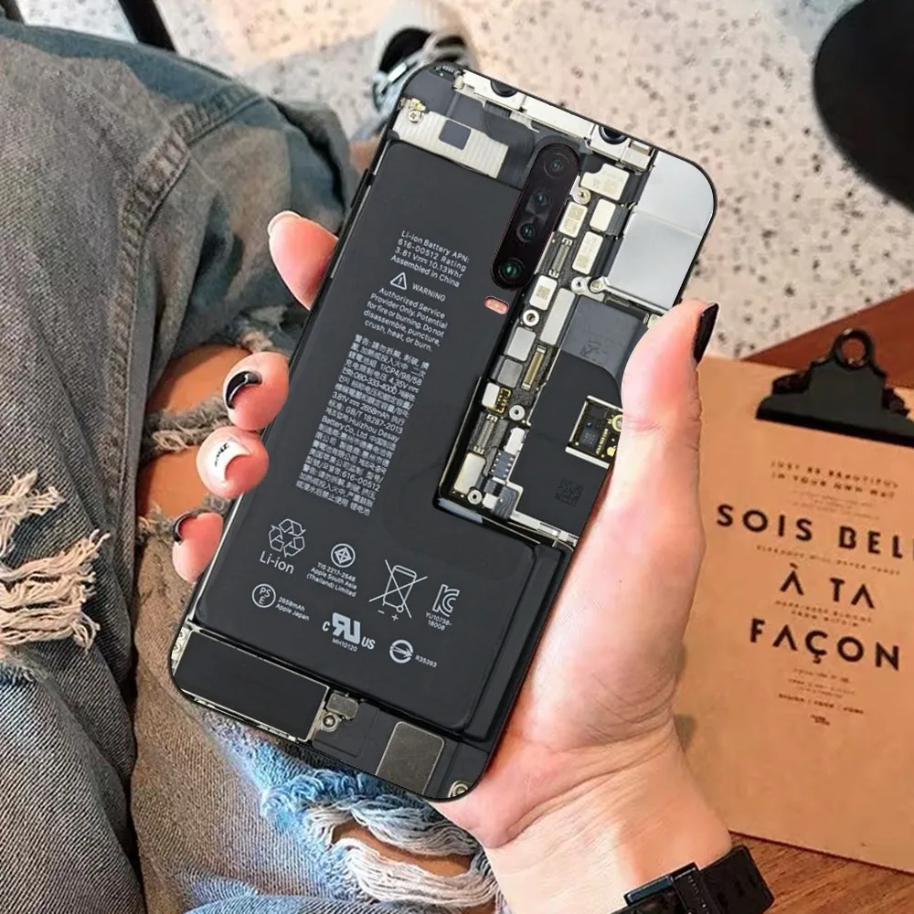 Inside Circuit Board Phone Case For Redmi 5 6 7 8 9 10 Plus Pro 6 7 8 9 A GO K20 K30 K40 Pro Plus F3 Fundas image 4