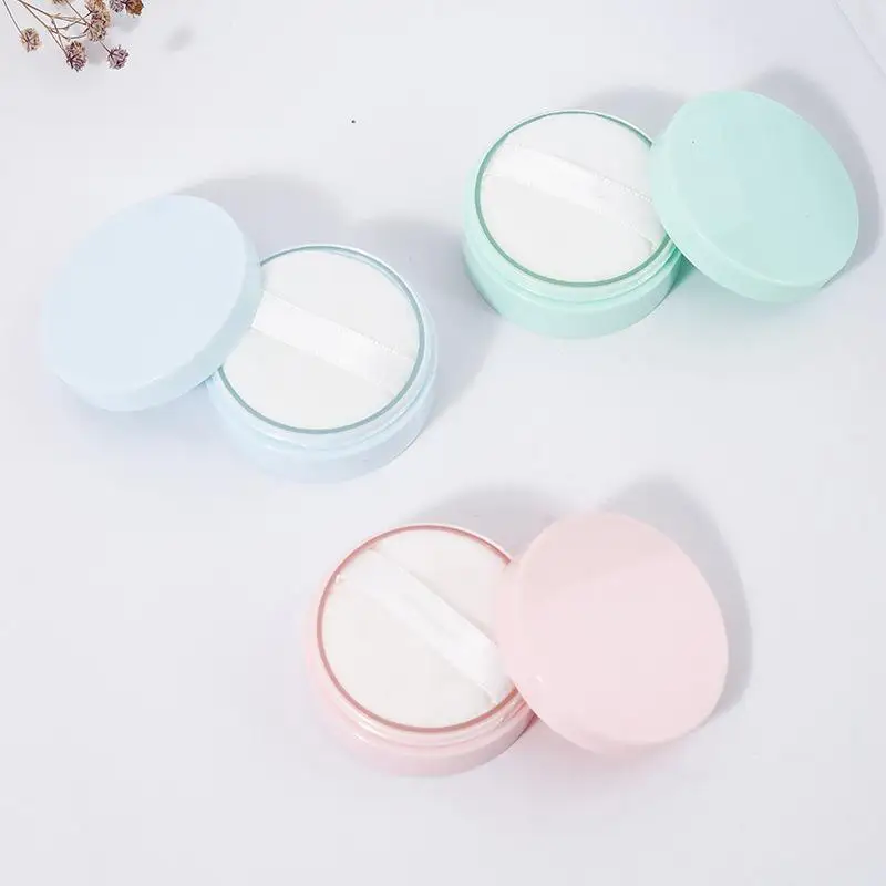 

5g Loose Powder Jar With Puff Refillable Empty Box With Sifter Grid Lid Cosmetics Container Plastic Packaging Case Makeup Tool