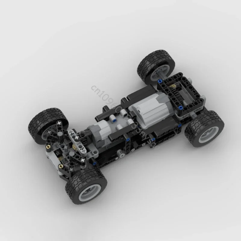 MOC テクニカル RWD シャーシ モーター付き RC カービルディングブロック DIY クリエイティブエキスパート車両組立レンガ子供のおもちゃクリスマスギフト