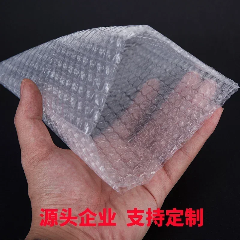 50/100pcs Transparent Double Sided Thicken Bubble Bag White Packaging Express Delivery Transportation PE Plastic Envelope Bags