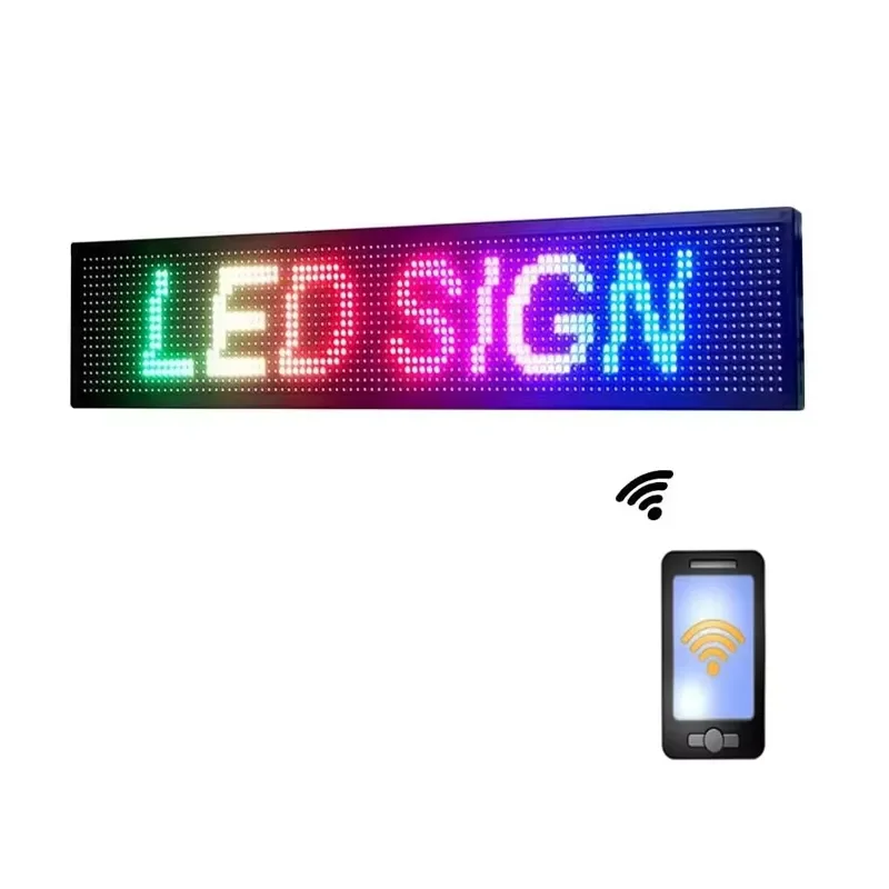 for Gotus Flexible LED Panel USB 5V Bluetooth Full-color P10 Pixel Density Programmable Text Pattern Remote Control Indoor