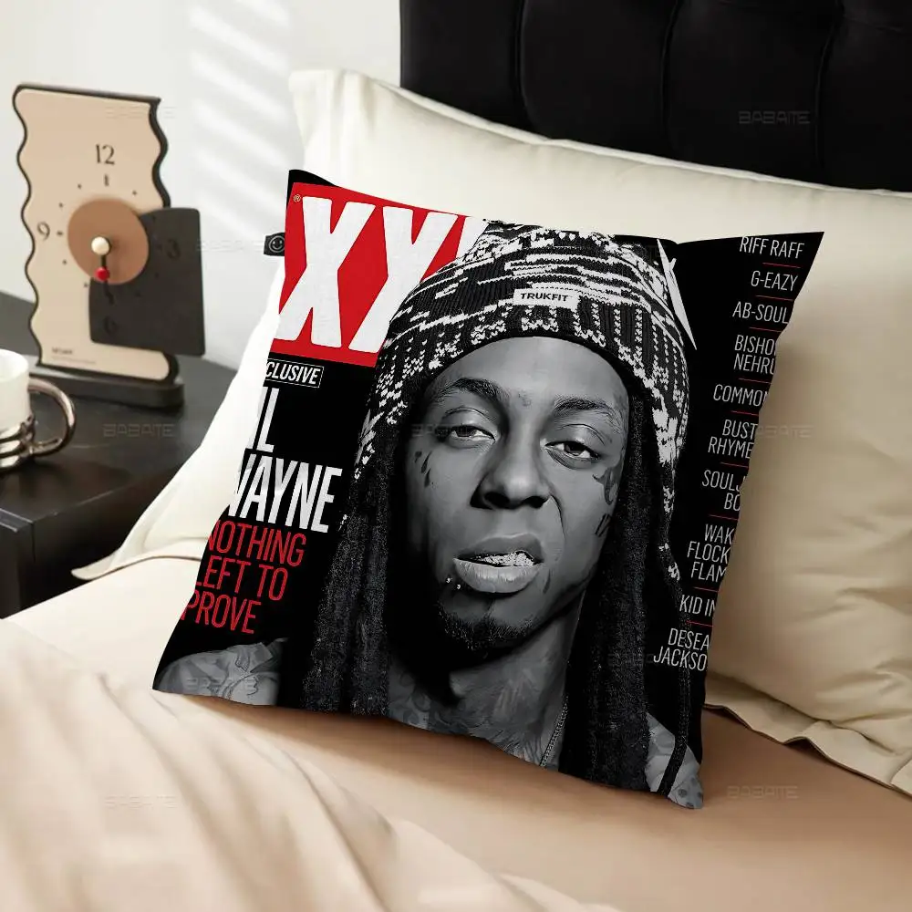 ليل دبليو واين مغني الراب غطاء الوسادة البوليستر وسائد أريكة وسائد رمي الزخرفية ديكور المنزل غطاء وسادة