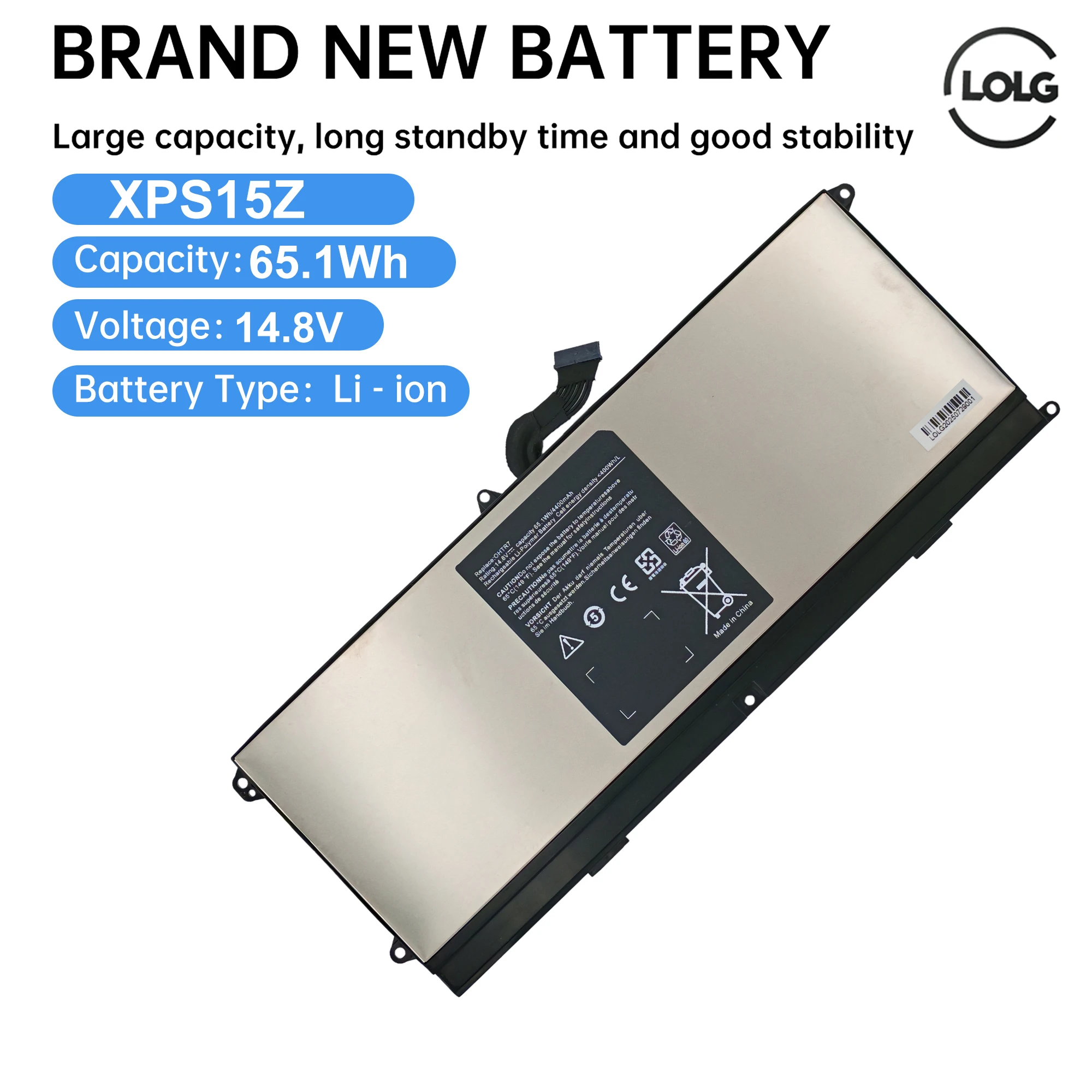 

OHTR7 Laptop battery 0HTR7 NMV5C 0NMV5C For XPS 15z L511Z Batteries