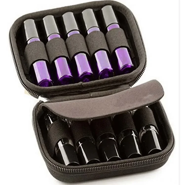 Portable Essential Oil Carrying Case with 10 Slots for 5/10ml Bottles Doterra Aroma Oil Organizer Compact Essential Oil Storage