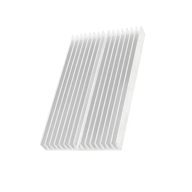 Bantalan Pendingin Heatsink Aloi Aluminium Komputer 100X60X10 untuk Pendingin Radiator Chip IC LED Daya Tinggi