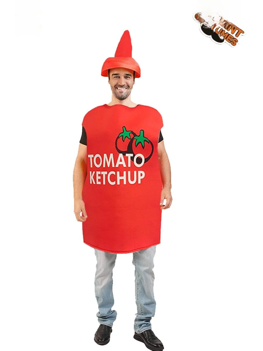 Fsia de loween para Adultos, Homens e Mulheres, Casal, Fsia de Molho de ate, Fsia Enaçada para Apresentaç...