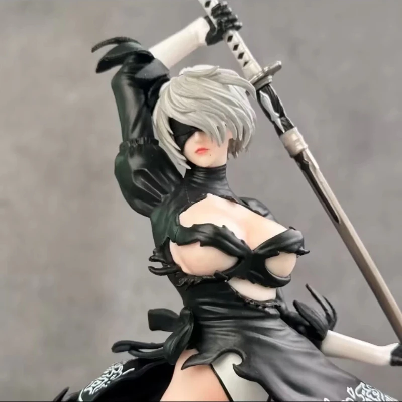 

В наличии: Аниме-фигурка Nier 2B Automata Pod Yorha No2 Type B, коллекционная модель из ПВХ с двумя головами, игрушка-подарок, сексуальная кукла-девушка