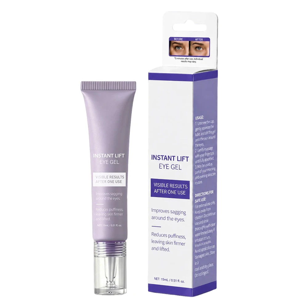 Instant Lift Eye Gel, For the Look of Puffiness & Bags, Fine Lines and Dark Circles, Skin Care for Unisex, Under Eye Brightener view 5