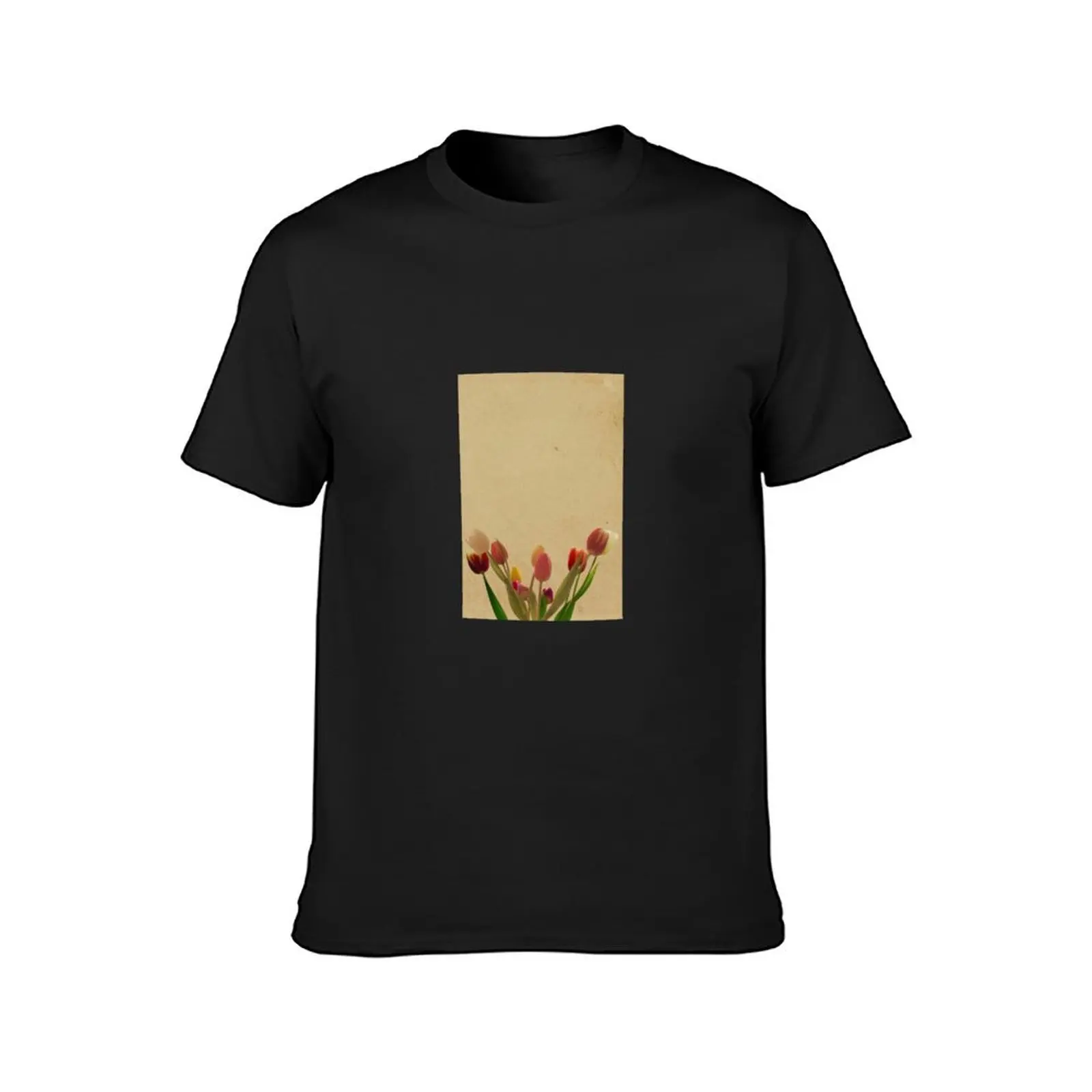 Tulips T-Shirt quick drying graphics shirts graphic tees plus sizes mens funny t shirts