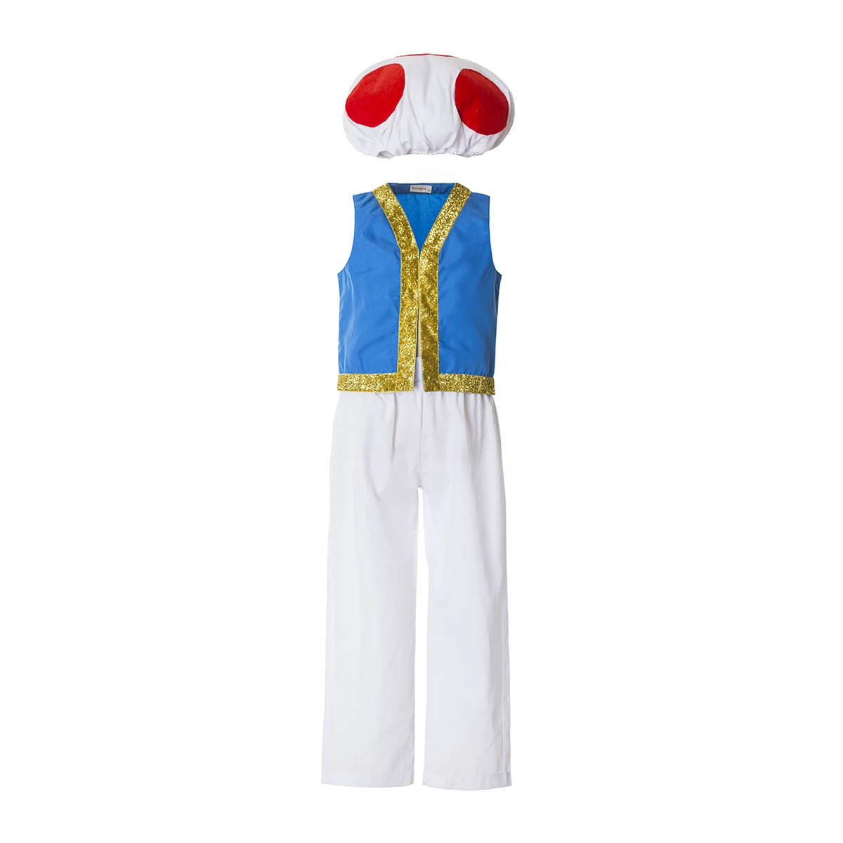 toad Costume for Kids Boys-Halloween Kids Cosplay Plumber luigi mushroom costume  Toad Child Costume