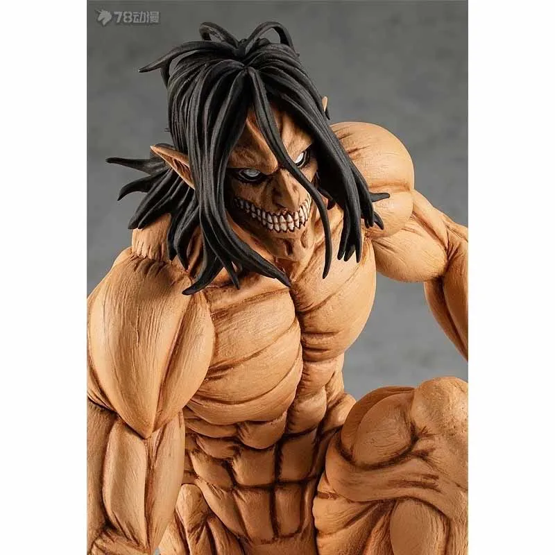 GSC Original POP UP PARADE อะนิเมะรูปโจมตี Titan Ver. EREN YEAGER Action Figure ของเล่นสําหรับชาย/หญิง/เด็ก/คริสต์มาสของขวัญ