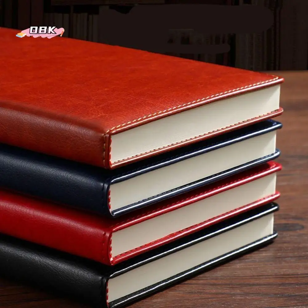 

PU Leather Cover B5 Hard-cover Business Notebook Thickened 240 Pages A5 Office Notebook Large Waterproof A5 Square Notebooks