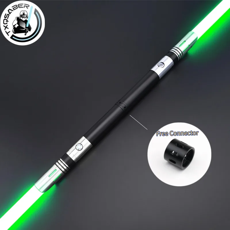 TXQSABER Heavy Dueling RGB Metal Light Saber Colors Change Multi Sound Fonts Smooth Swing Force Gesture Ignition Sword Kids Toys