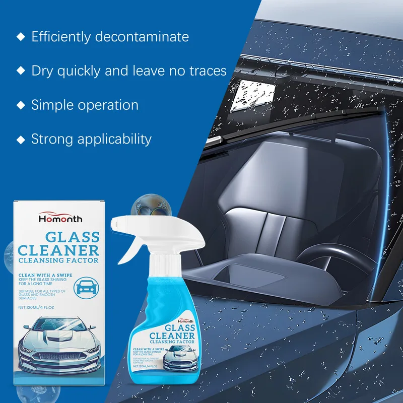 

Windshield Oil Film Remover Car Glass Defogging Rainproof Descaling Cleaner Automotive Glass Rainproof Cleaner