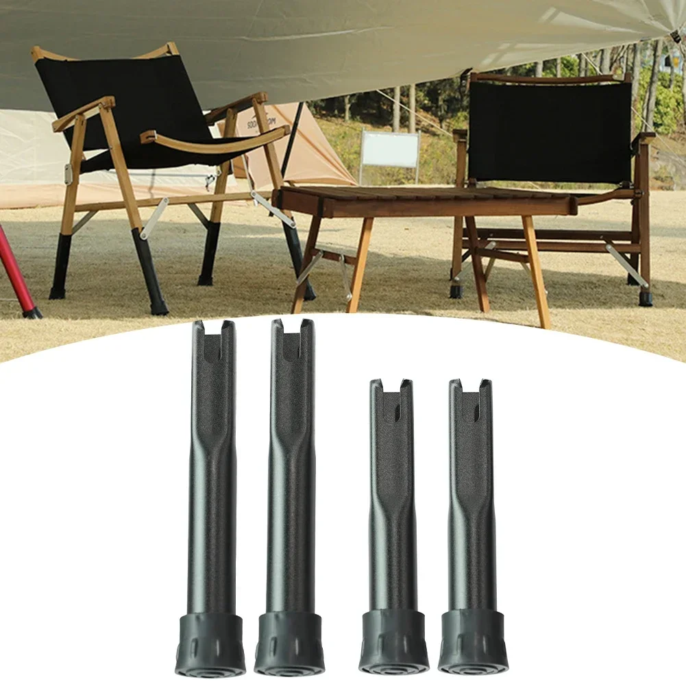 4pcs Chair Leg Floor Protectors Furniture Feet Covers Effective Scratch Damage Prevention PVC Aluminum Alloy Camping Supplies